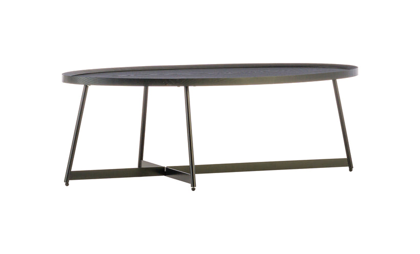 Niklaus Oval Black Coffee Table